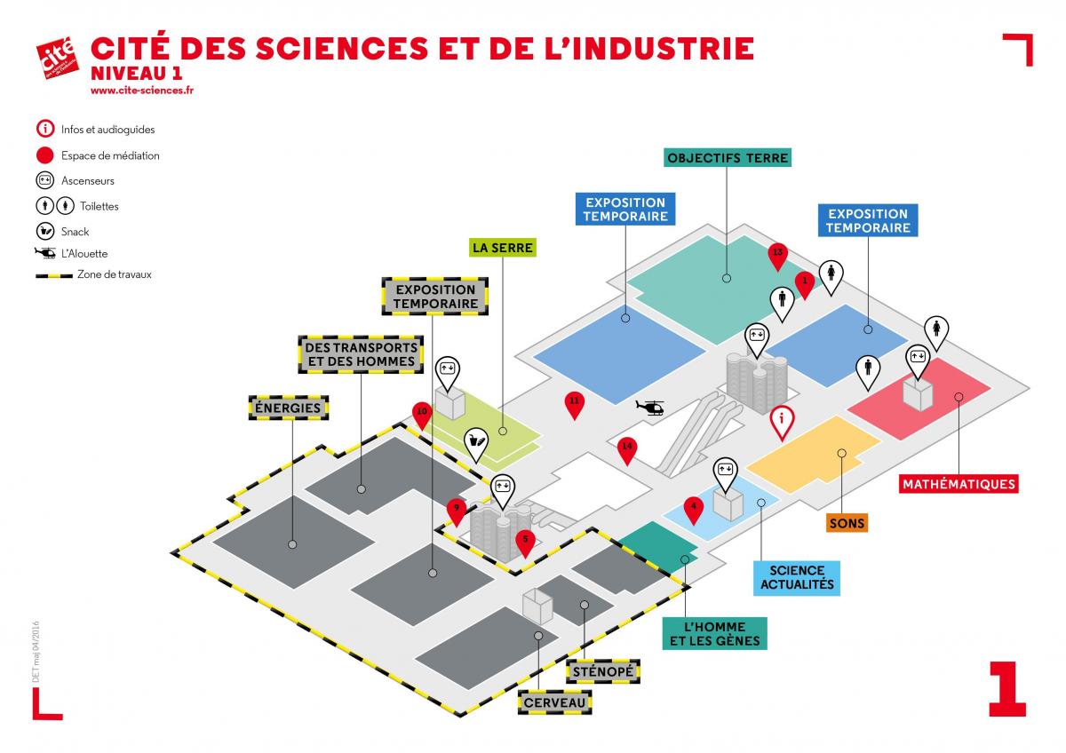 Зураг Cité des Шинжлэх ухааны et de l'Industrie Түвшин 1